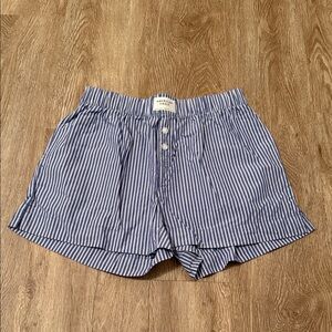 American Eagle Blue Stripe Shorts